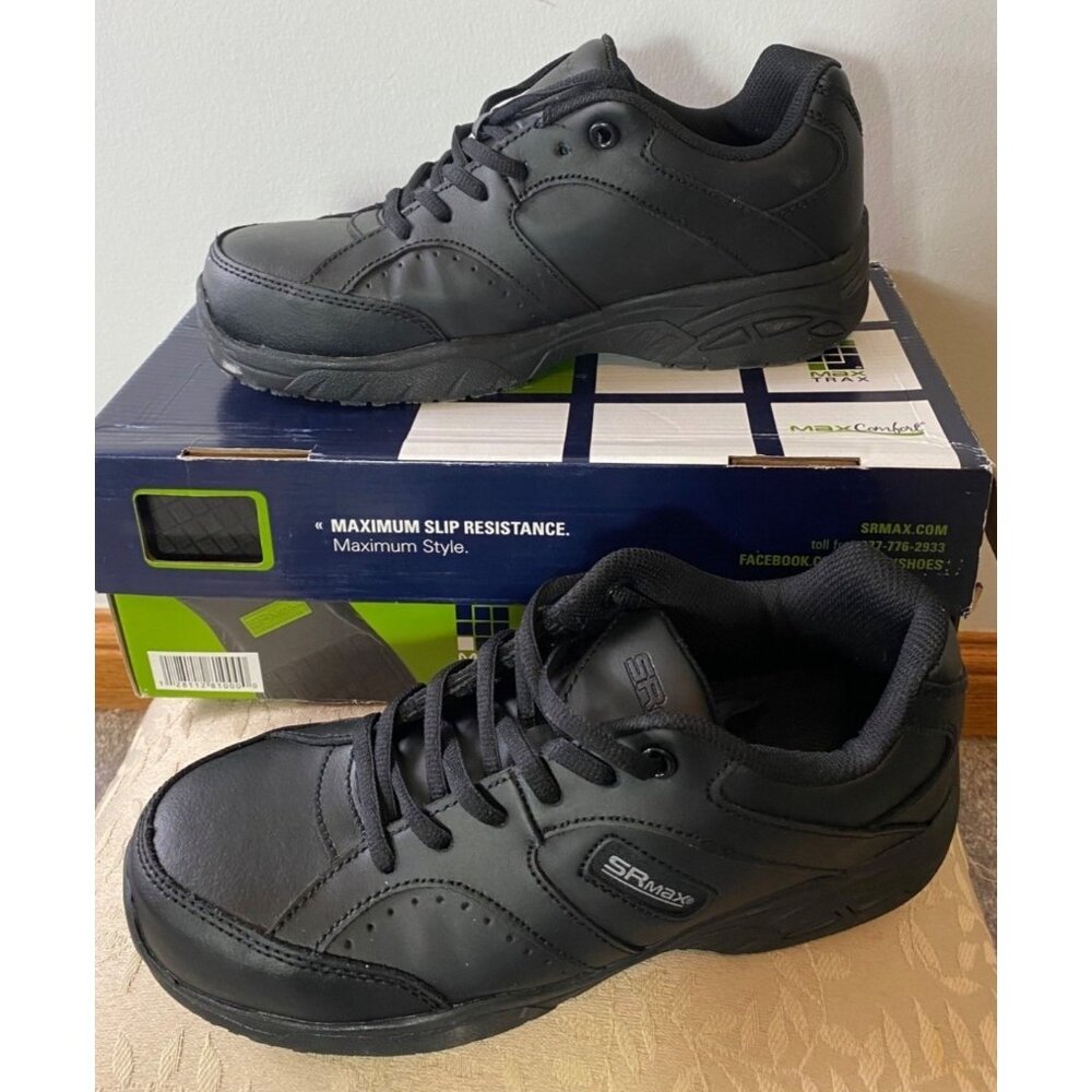 SR MAX 188 Shoe Black Fairfax II MaxTRAX Composite Toe Slip Resistant Size 8.5